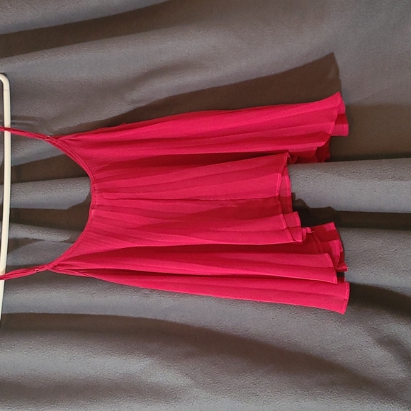 BCBGeneration Pink Flowy Sheer Tank Top - Picture 2 of 9